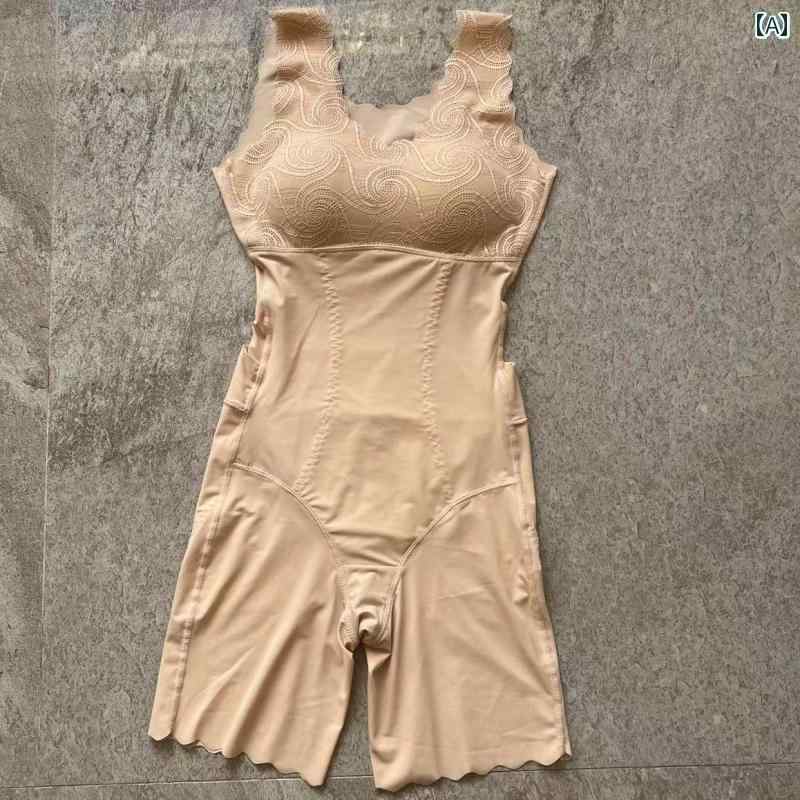 ボディ ストッキング シェイパー 冷感の 薄手 ブラジャーなし ボディ シェイピング 服 シームレス 通気..