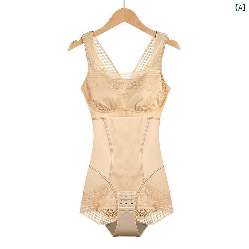 ボディ ストッキング シェイパー チューブ トップ ワンピース シェイパー ベリー ウエスト バンド ブラ コルセット レディース ボディ シェイピング 下着 胸 パッド 付き