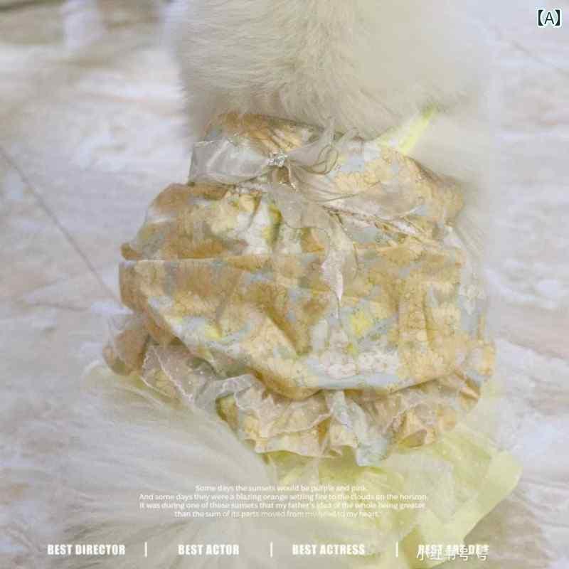 わんちゃん用 ドレス 中型 犬と 大型 犬用の 犬 服 春秋用の スカート 快適で 抜け毛 防止の 秋 ドレス..