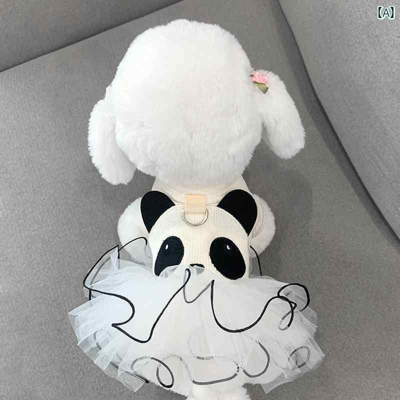 小型犬用 ドレス かわいい 犬 服 春秋 トラクション スカート プリンセス テディ ポメラニアン ビショ..