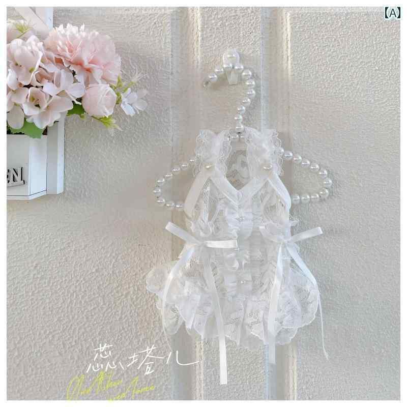 小型犬用 ドレス かわいい 犬 服 マルチーズ 夏用 レース スリング ヨークシャー ホワイト ガーゼ スカ..