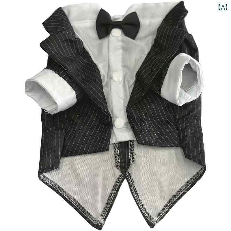 小型犬用 ドレス かわいい 犬の ウェディングドレス スーツ ドレス ペット タキシード コーギー 柴犬 ..