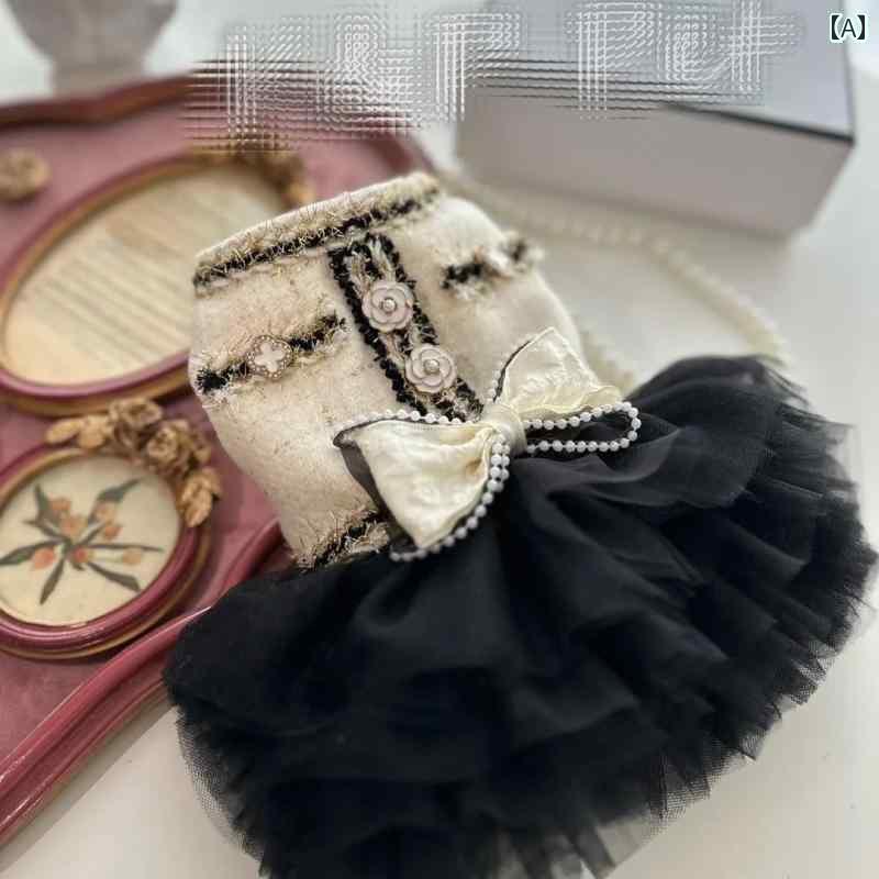 小型犬用 ドレス かわいい 猫 テディ ペット フレグランス 小型 犬 服 春夏 レース 子犬 ドレス プリン..