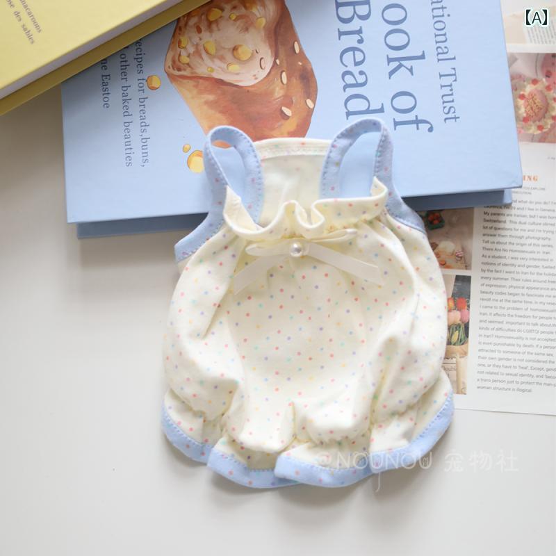 小型犬用 ドレス かわいい NOUNOU ペット用 ドット リボン スカート インナー スモール フレッシュ コ..