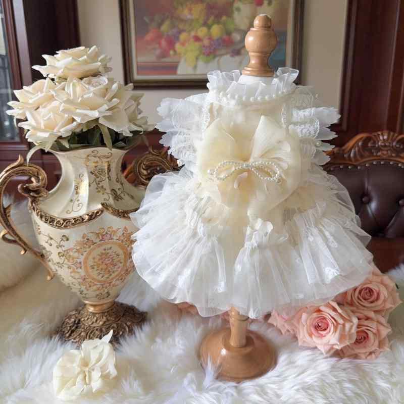 かわいい わんちゃん ドレス ペット 犬 服 テディ ポメラニアン ロリータ プリンセス ドレス ラグドー..