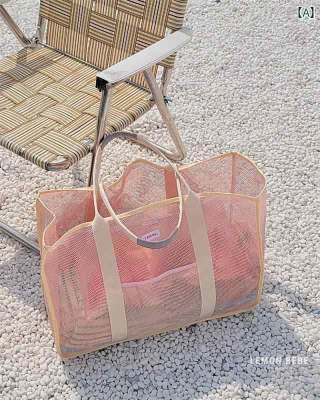 ビーチ バッグ スイミング 韓国製 ビーチ バッグ 外出用大容量 アウトドア スポーツ フィットネス バス..