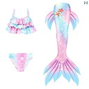 ベビー用 水着 マーメイド テール 子供用 マーメイドコスチューム プリンセス ドレス フィッシュ 女の子用 スプリット 水着 ビキニ ベビー