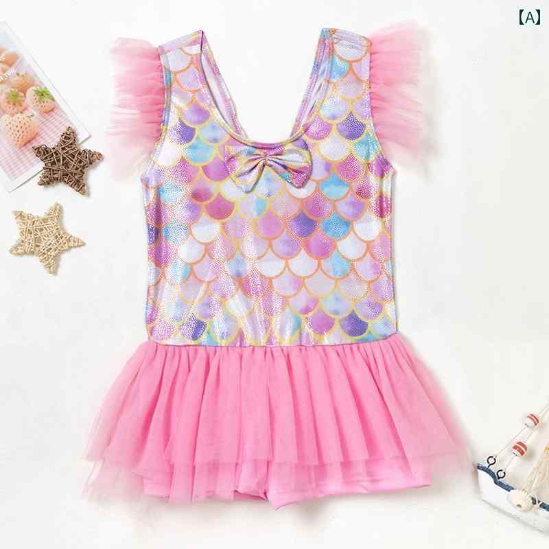 ベビー用 水着 女の子 ベビー 水着 子供用 小 中 大 スカート 風 ワンピース マーメイド かわいい 韓国 幼児用 温泉