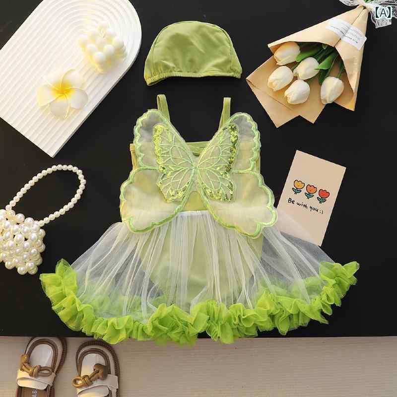 ベビー用 水着 女の 赤ちゃん 水着 プリンセス 水泳 スカート 女の子 ワンピース 幼児と 幼児 速乾 か..