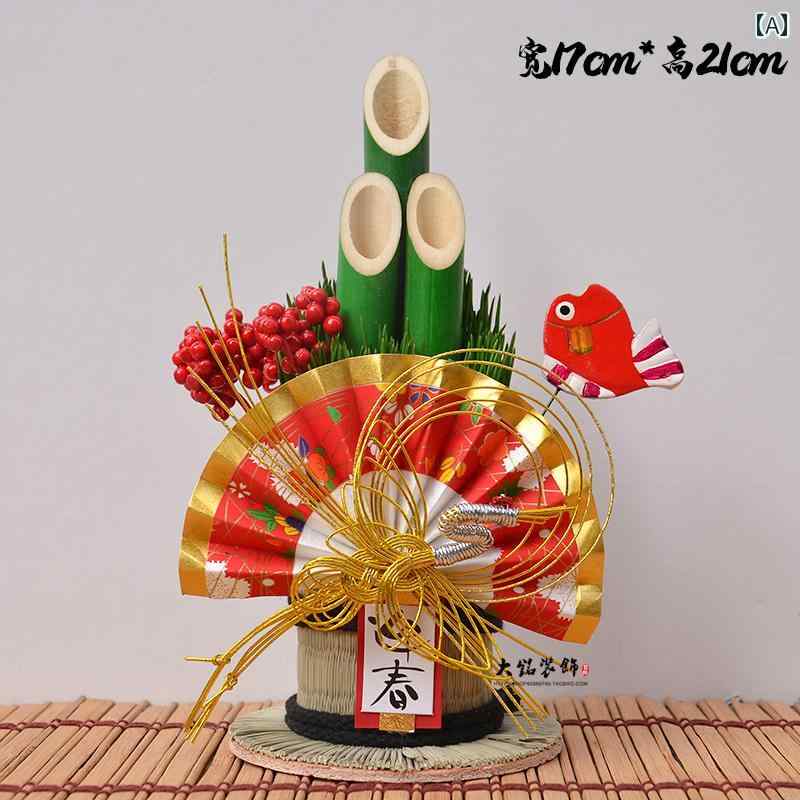 かわいい 飾り 雑貨 料理 寿司 レストランの 門松 飾り 正月 に 和風の わら