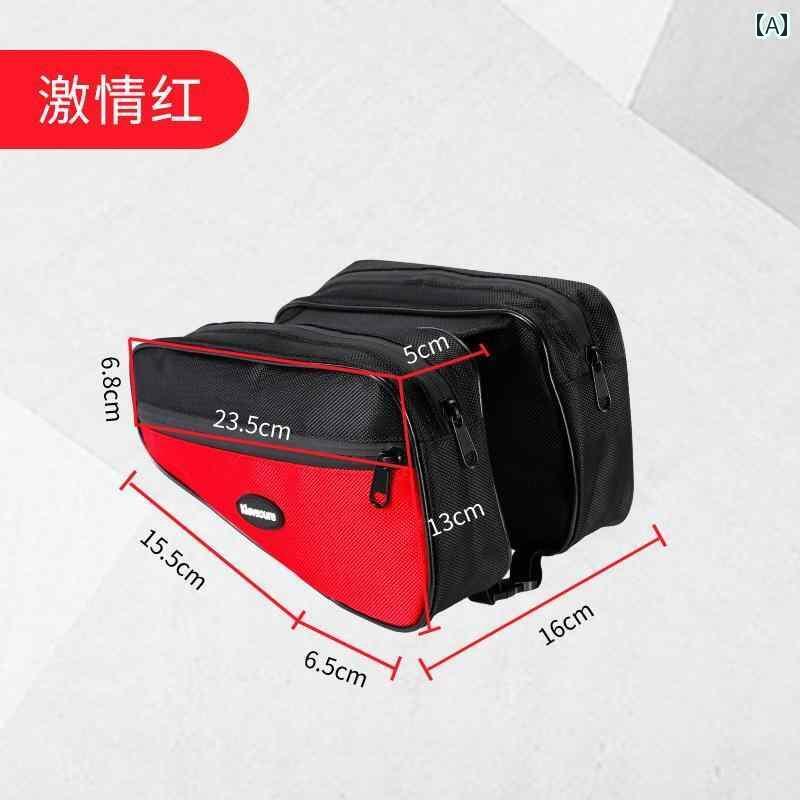 自転車 サイドバッグ リアバッグ マウンテンバイク クロス バー バッグ 自転車 フロント サイクリング ロード バイク トップ チューブ ツール ポケット