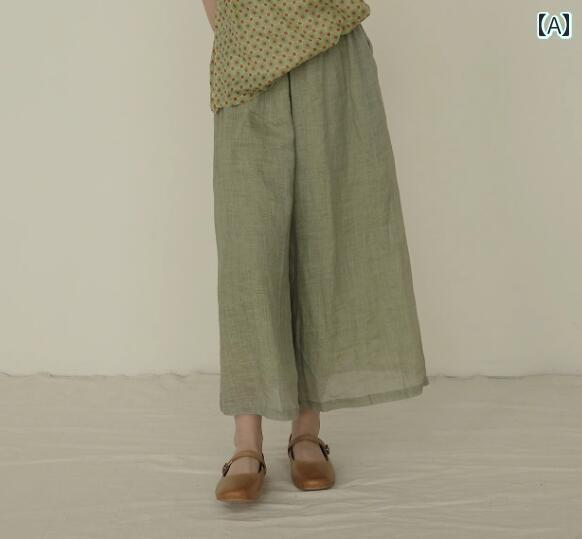 ドット柄 水玉 ブラウス シャツ 芸術的な コットンと リネンの 婦人服 禅の ドットの ボタン 付き ラミー シャツ 精巧 チャイナ風 半袖 ティー ドレス トップス レディース 夏