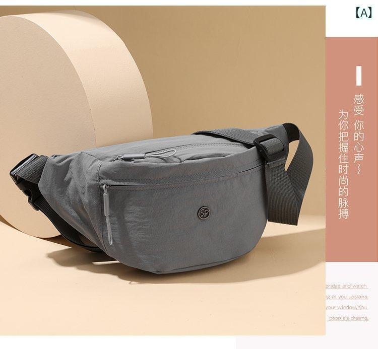 ウエストポーチ レディース コンパクト 韓国 ファッション レディース イン 無地 チェスト バッグ カジュアル シンプル 大型 ウエスト 防水な スマートフォン