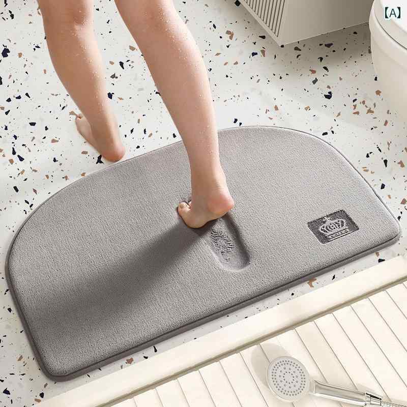バスマット おしゃれ 浴室 浴室用 フロア マット 吸収性 トイレ 足元 トイレ用 ドア シャワー ルーム ドア用 滑り止め 小型 カー ペット