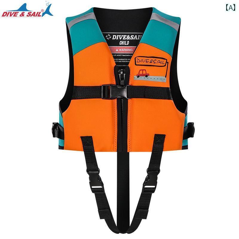 ライフジャケット 大人用 スポーツ DIVE &ampamp SAIL 子供用 ライフ ジャケット 水泳用 大型 浮力 ベスト プロ ボート シュノーケリング マリン 用品 ライト