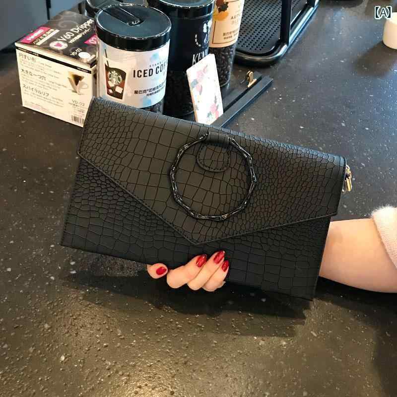 クラッチバッグ レディース 女性用 クロコダイル 柄 クラッチバッグ スタイル 高級 アンダー アーム ワンショルダー クロス ボディ な レディース イブニング