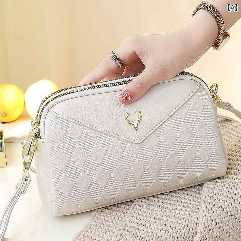 クラッチバッグ レディース 女性用 クロス ボディバッグ 2025年新 スタイル バッグ 複数の ポケット 付き ソフトレザー スモールバッグ 万能 ファッション クラッチバッグ 軽量 スモール ショルダーバッグ