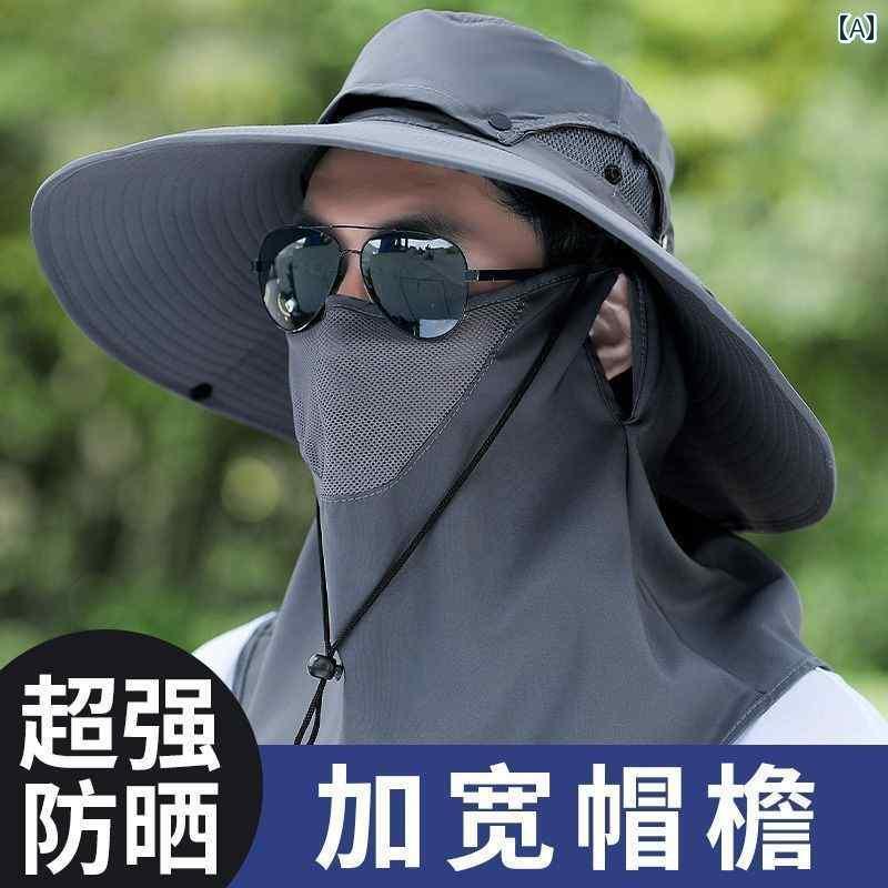 釣り アウトドア 日焼け防止　帽子 つばの 大きい サンハット メンズ 2024年 アウトドア フィッシング ..