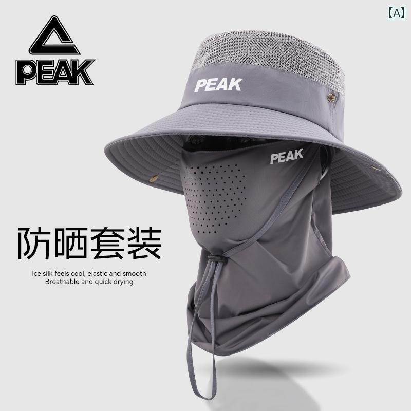 釣り アウトドア 日焼け防止　帽子 ピーク サマー アウトドア サンシェード フィッシャーマン ハット ..