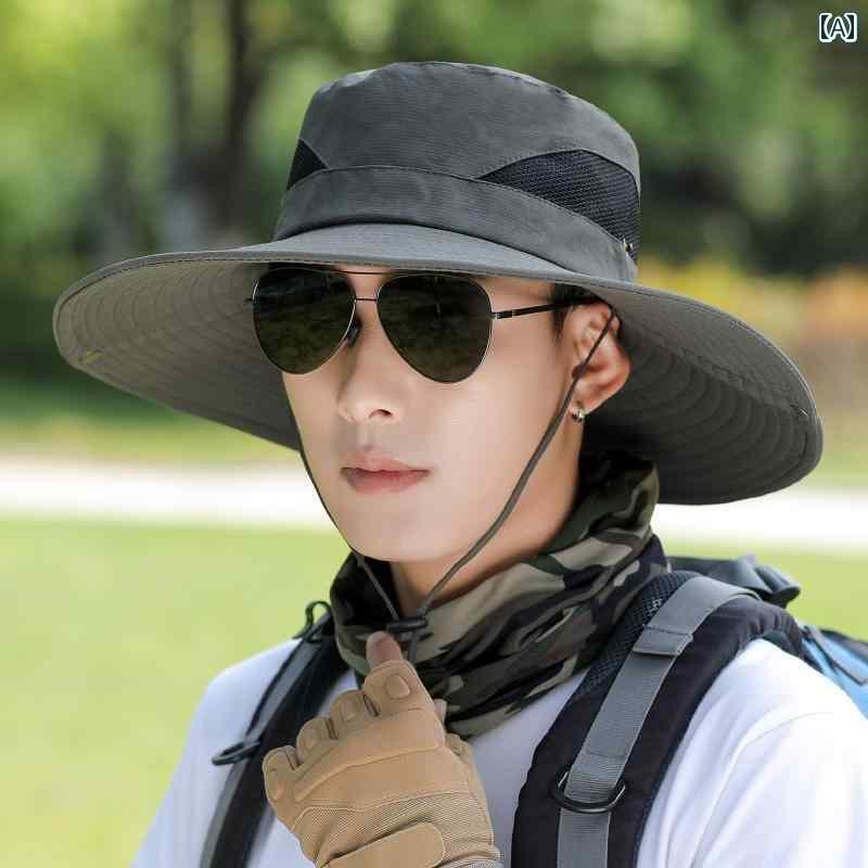 釣り アウトドア 日焼け防止　帽子 フィッシャーマン ハット メンズ 夏用 アウトドア フィッシング つ..