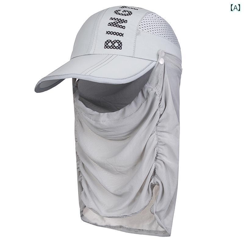 釣り アウトドア 日焼け防止　帽子 アウトドア フィッシング ハット メンズ 日焼け防止 通気性 スポー..