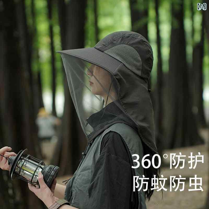 釣り アウトドア 日焼け防止　帽子 釣り用 サンハット 男女兼用 夏用 アウトドア サンシェード 紫外線 ..