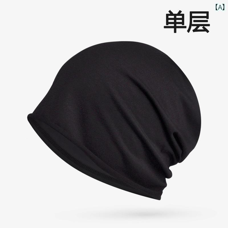 ナイト キャップ レディース な非 圧力 ヘッド 睡眠 キャップ パイルキャップ 男女 薄型 春秋 空調 防風 ハゲ 帽子
