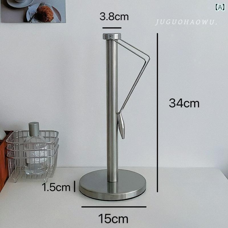 キッチン ペーパー ホルダー キッチン ステンレス スチール ペーパー タオルホルダー ウエスト テーブル ロールホルダー プラスチック ラップ 収納 ラック パンチ フリー イン ダイニング