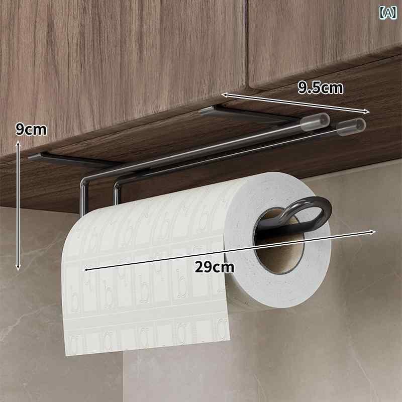 キッチン ペーパー ホルダー キッチン ペーパー ハンガー パンチングなし な 雑巾 ラップ キャビネット..