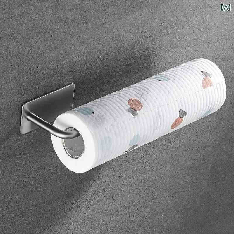 キッチン ペーパー ホルダー キッチン ペーパー タオル ラック パンチ フリー ラップ 壁掛け 油 吸収 ..