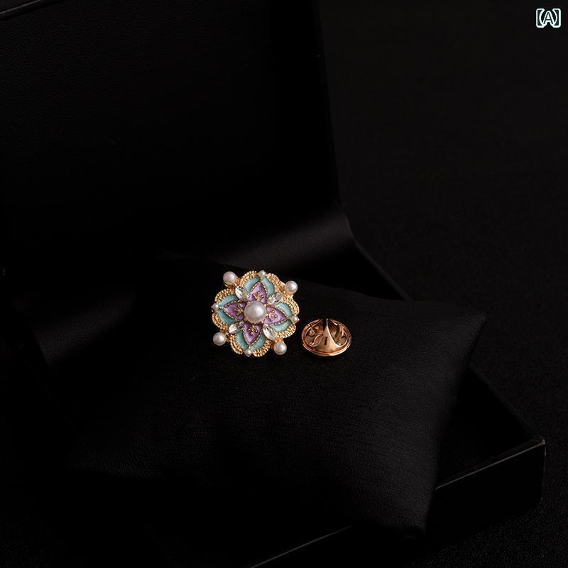 コサージュ パーティー アクセサリー エナメルの 精巧 星の 四つ 葉の クローバーの 小さい ブローチ レディースジャケット カーディガン 襟の ピン コート...