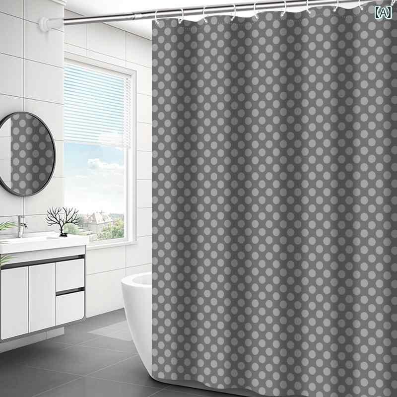 浴室用 シャワーカーテン おしゃれ 浴室の シャワー カーテン 防水 布 セット 浴室 パンチ フリー 防 カビ ドア バス パーティション
