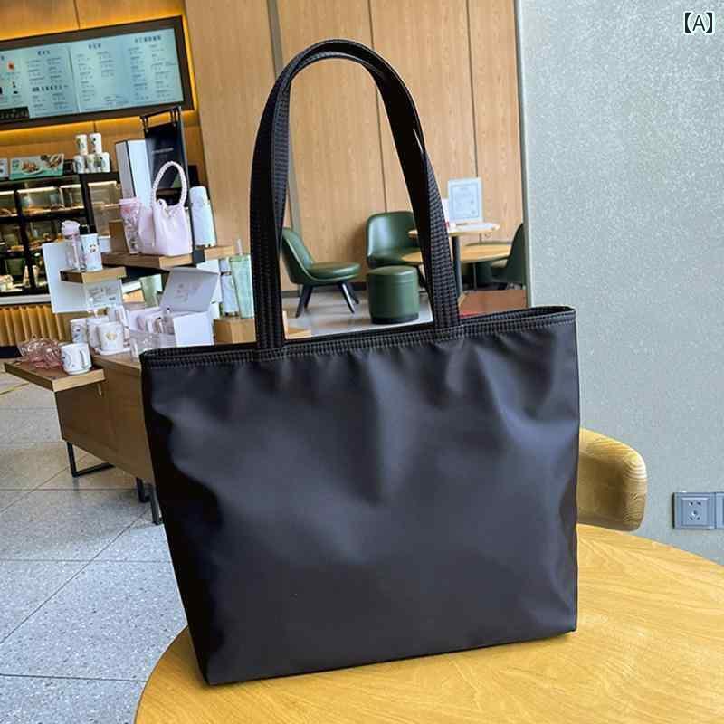 フォーマル ブラック バッグ 女性用 防水 バッグ コンピューター ファイル 大容量 シンプル ワンショル..