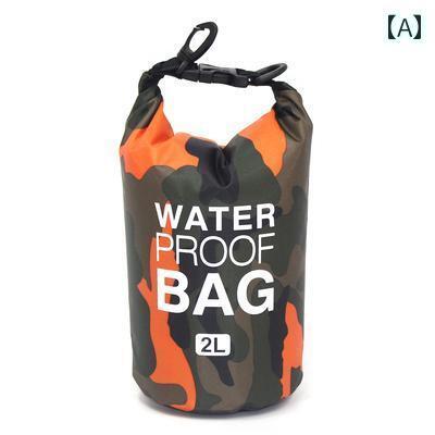 海用 バッグ アウトドア 迷彩 アウトドア 防水 バッグ シュノーケリング ワンショルダー ラフティング 水泳 旅行 収納 ビーチ 海辺 バック パック