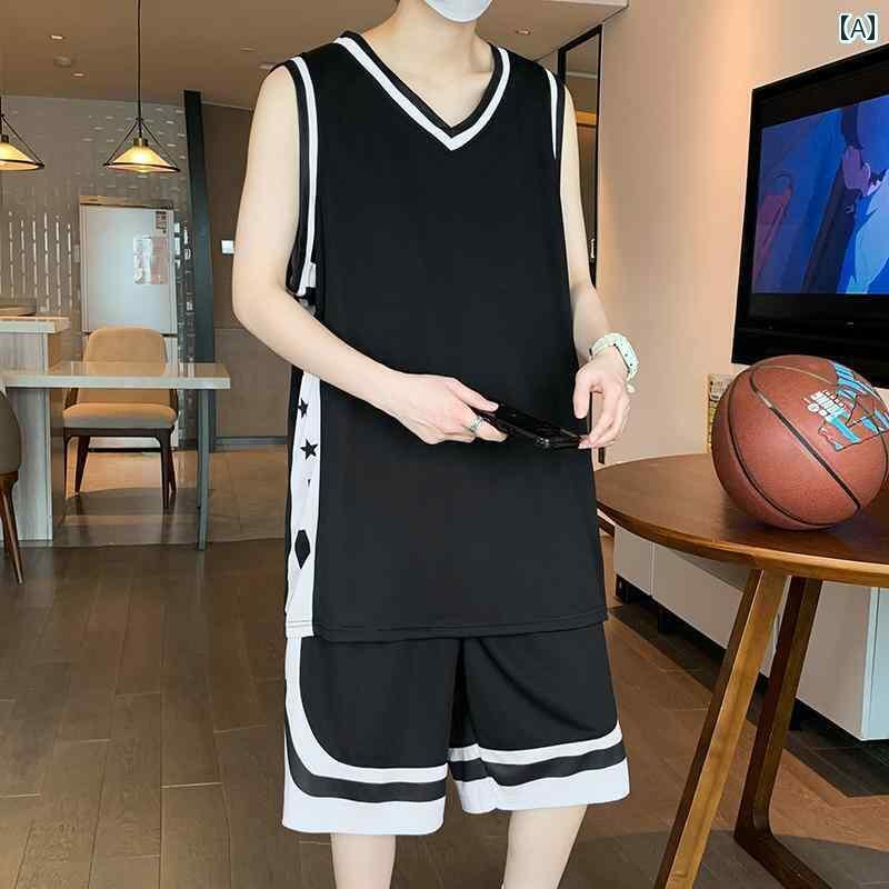 メンズ バスケットボール ウェア バスケットボール スーツ メンズ 夏 速乾 ベスト スポーツ ユニフォー..