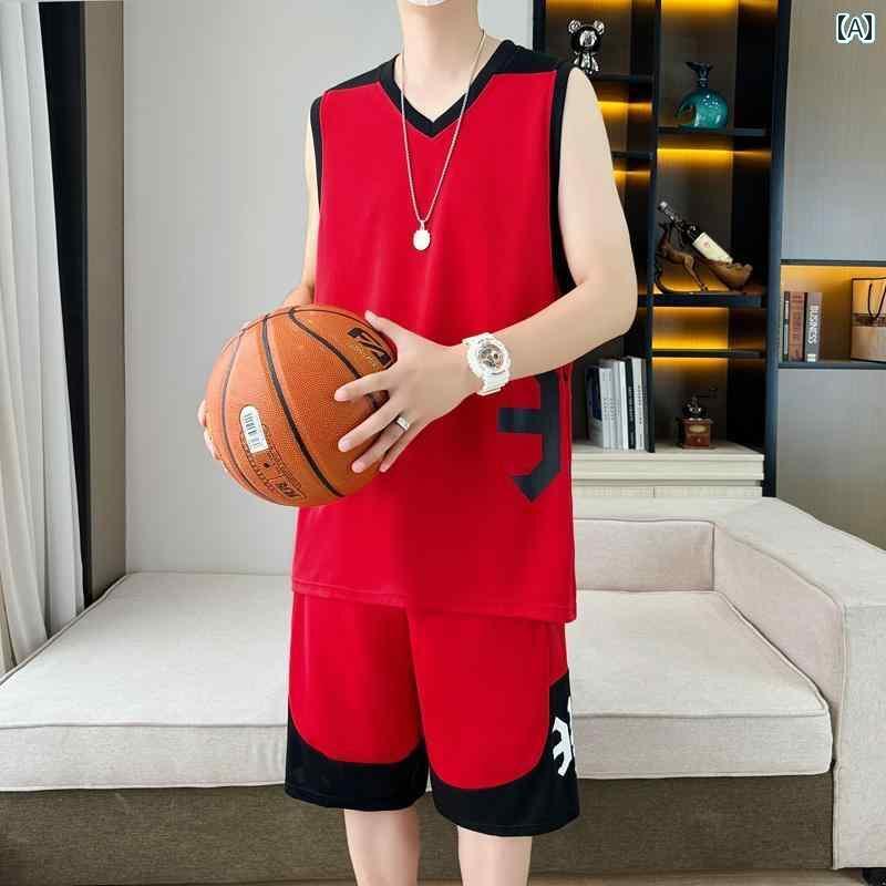 メンズ バスケットボール ウェア 12 ～ 15歳の ティーンエイジャー向け 太めの 男の子用 バスケットボ..