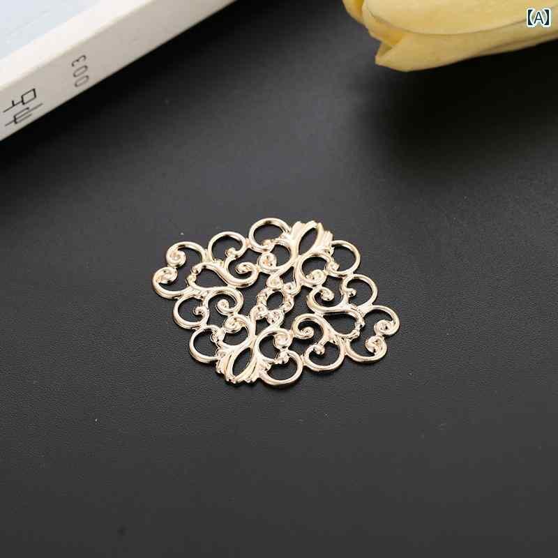 クラフト 材料 アクセ DIY Yige DIY ジュエリー アクセサリー フラワー ピース ヘア ピン 素材 ヘッド ..