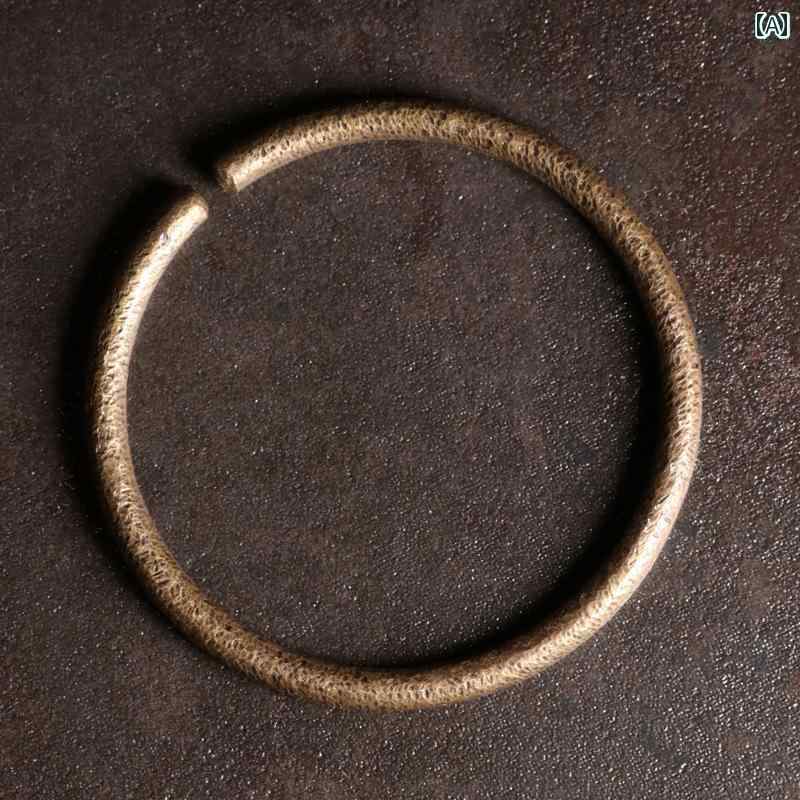 バングル ブレスレット メンズ の ブレスレット 男の子 レトロ 真鍮 カップル レディースで シンプルでの ジュエリー