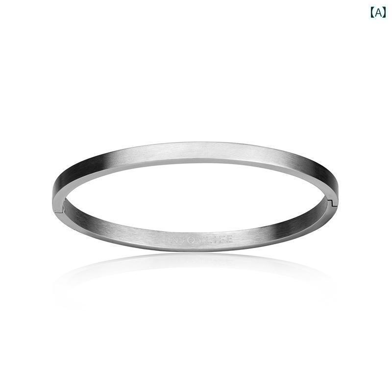 バングル ブレスレット メンズ INJOYLIFE シンプル ブレスレット スタイル ゴールド ハンド ジュエリー カップル