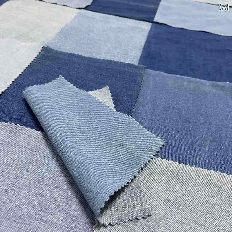 パッチワーク クラフト 材料 DIY デニムパッチワーク グループ 宿題 変身 学生 生地 DIY プリント 布 ヘッド パッチ小 片
