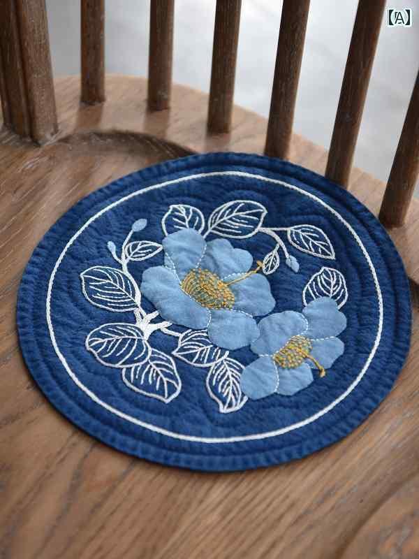 パッチワーク クラフト 材料 DIY カメ リアの DIY 刺繍 材料 パッケージ 青 染め 綿布 パッチワーク ツールキット