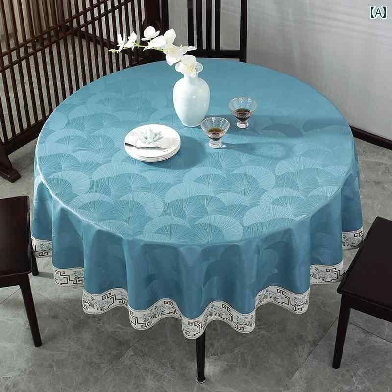 リビング テーブル クロス 丸 テーブル クロス 防水 耐 油 耐熱 洗濯不要の 家庭用 カバー ダイニング チャイナ風 ホテルの ターン