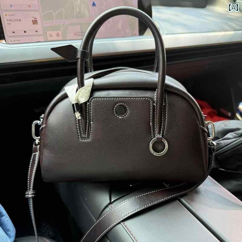 カジュアル バッグ ボストン 2025年 ボウリング バッグ 小型 ショルダーバッグ 夏 レディースバッグ 軽量 高級 ハイエンド クロス ボディ ボストン