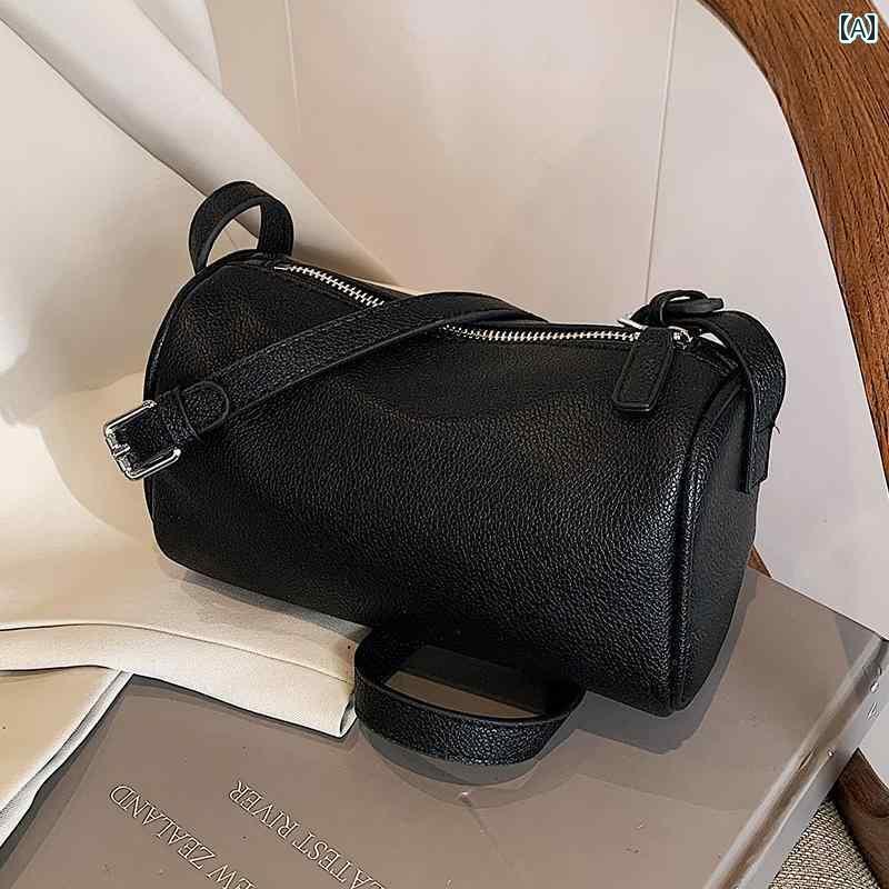 カジュアル バッグ ボストン の ボストン バッグ レディース 秋冬 レトロ 2025 ファッション ショルダー メッセンジャーバッグ 通勤 ピロー