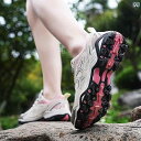 スポーツ アウトドア シューズ レディース アウトドア ハイキング シューズ レディース 春秋 メッシュ 通気性 プロ ストリーム クライミングシューズ 滑り止...