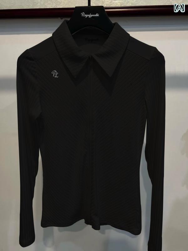 レディース ゴルフウェア ゴルフウェア レディース 春夏 ゴルフ 長袖 日焼け防止 冷感 韓国 スリム ス..