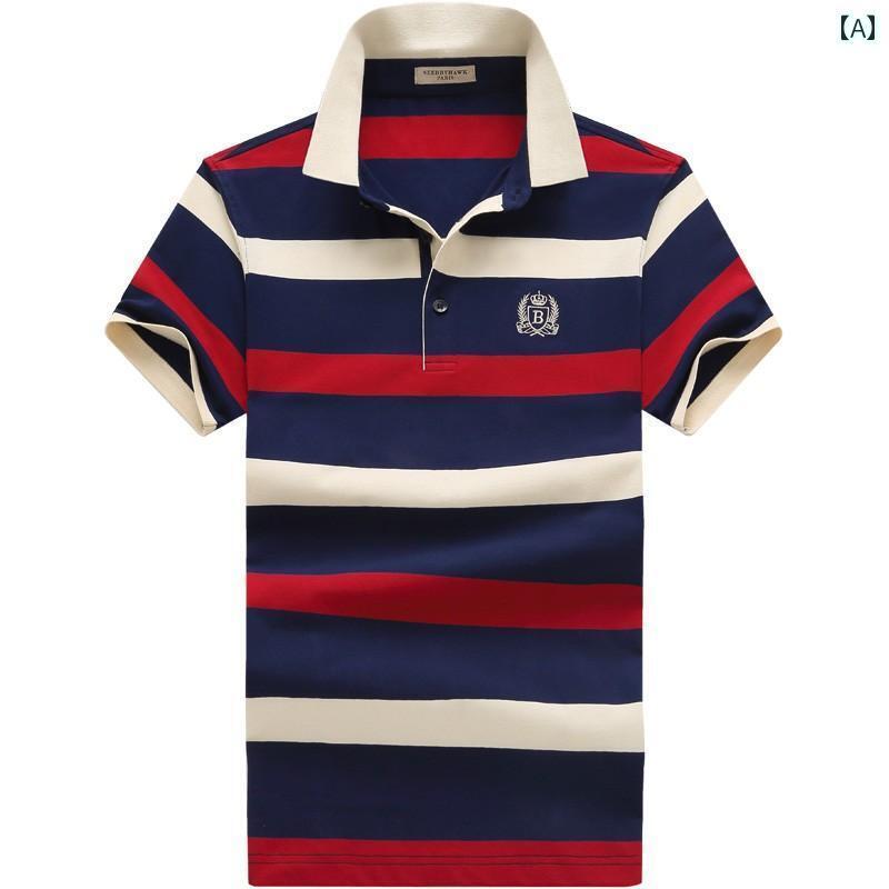 ストライプTシャツ メンズ 夏の メンズ 半袖 Tシャツ シルケット コットンストライプ ビジネス カジュアル 綿 ゆったり メンズ 服