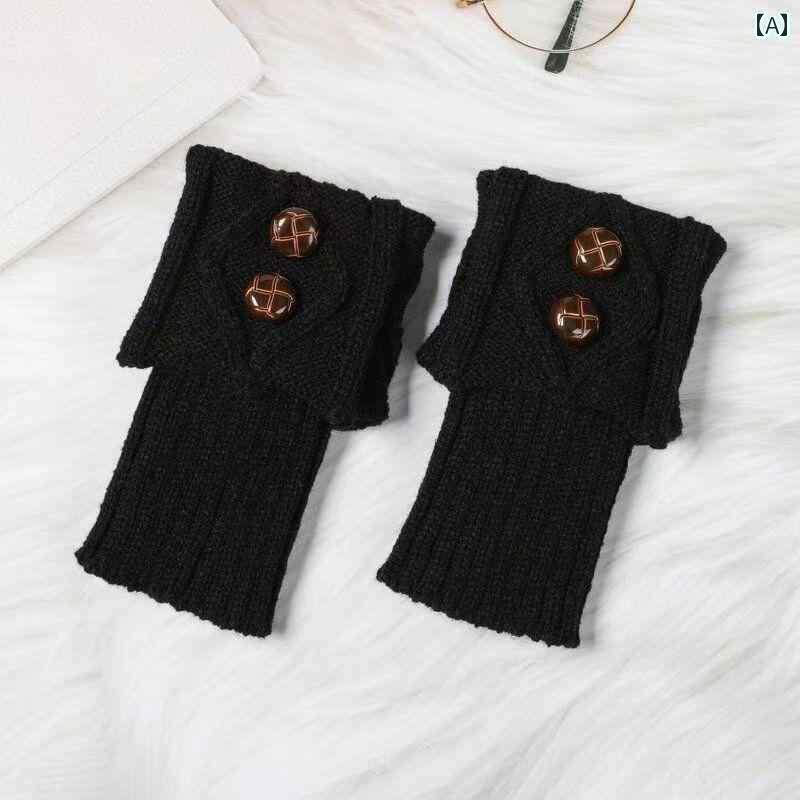 レッグ ウォーマー レディース 秋冬 ファッション レディースニット ソックス ウール 暖かい レッグカバー 足首 保護 ショート フットカバー 韓国 パイルソックス
