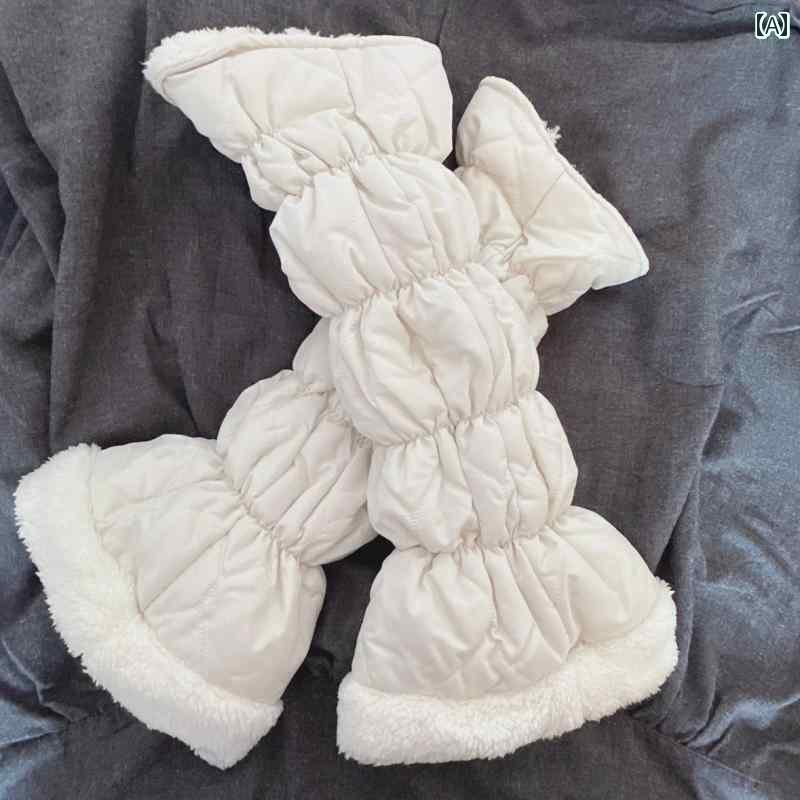 レッグ ウォーマー レディース 女性用 冬用 暖かい 裏起毛 膝 パッド おしゃれで かわいい ふくらはぎ 保護 電動 自転車に 乗る 脚 カバー