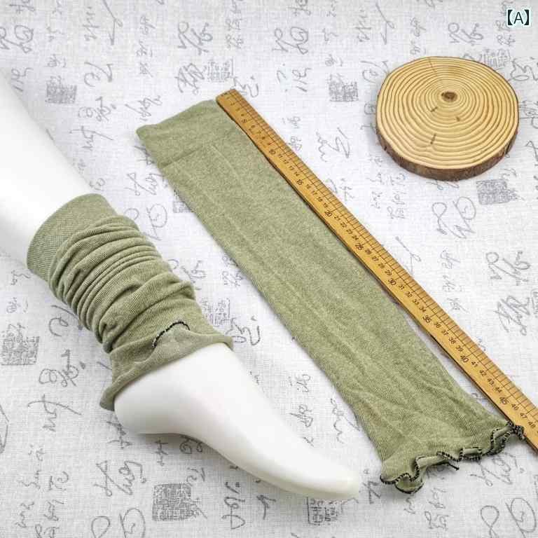 レッグ ウォーマー レディース 女性用 春の 綿 ソックス 無地 足首 保護 滑りにくい 膝 パッド 日焼け防止 エアコン 付き 部屋 暖かい ロング